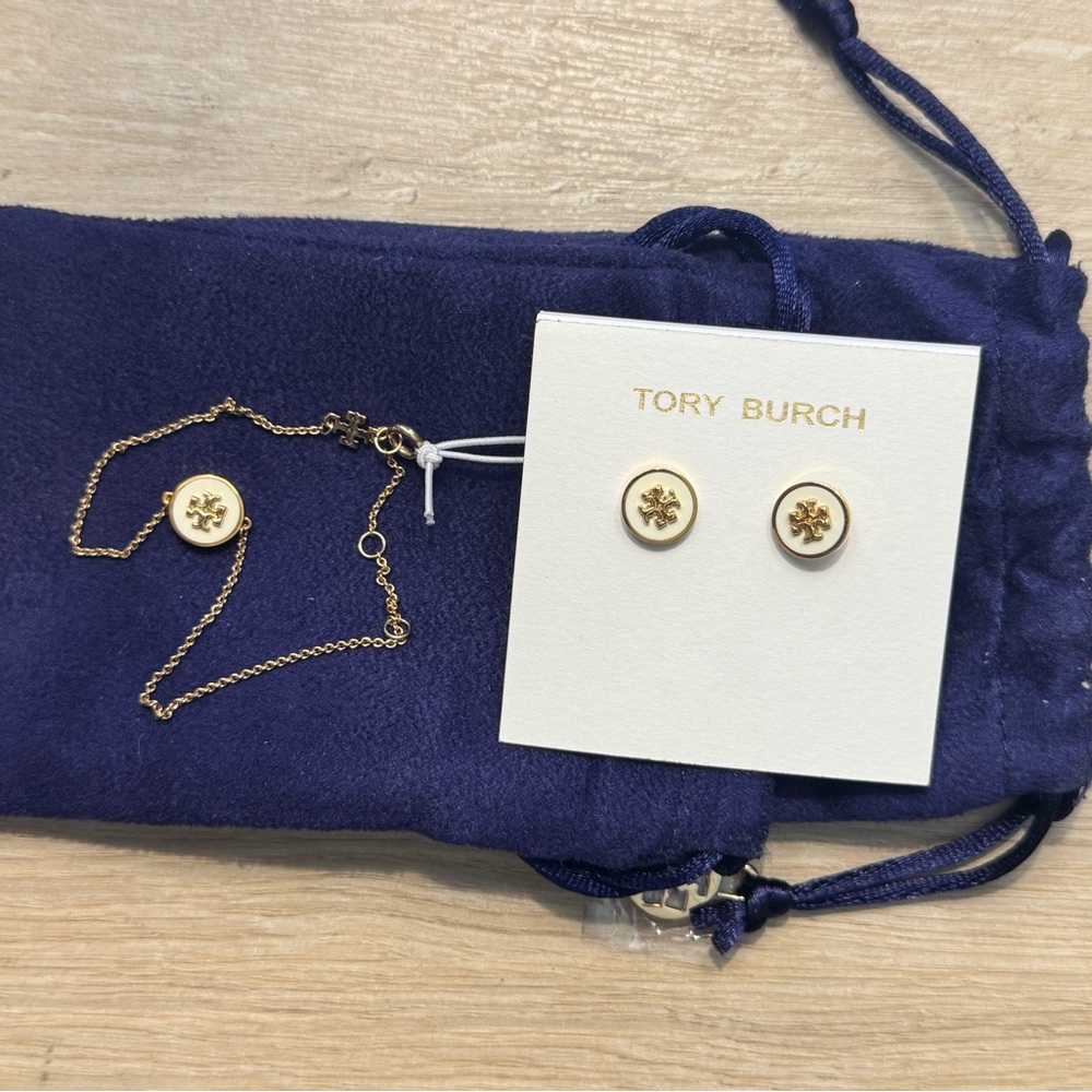 Tory Burch Kira bracelet and earrings
